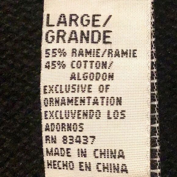 Tiara International Christmas Collection 2004 Black Red Santa Appliqué Cardigan - Picture 14 of 16